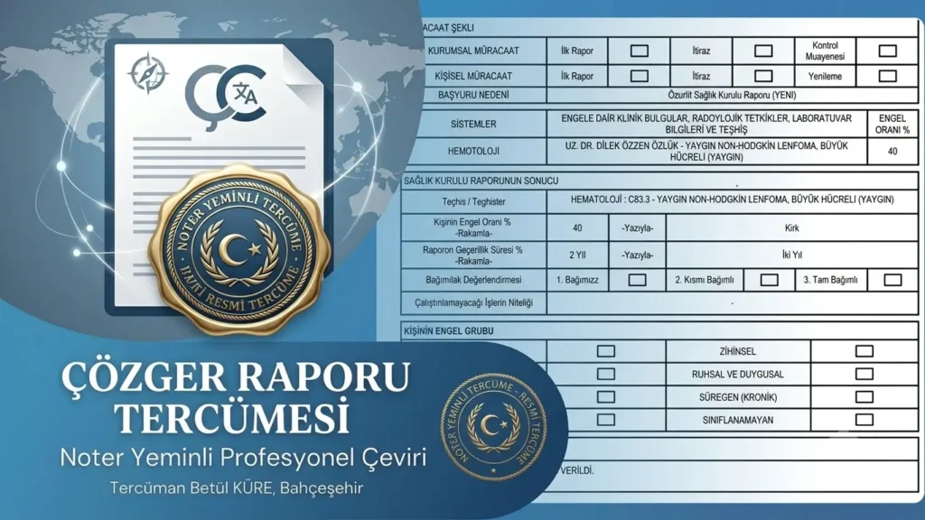 ÇÖZGER Tercümesi